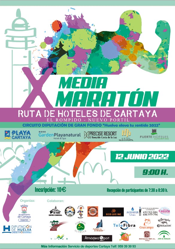 CARTEL X MEDIA MARATÓN RUTA HOTELES DE CARTAYA