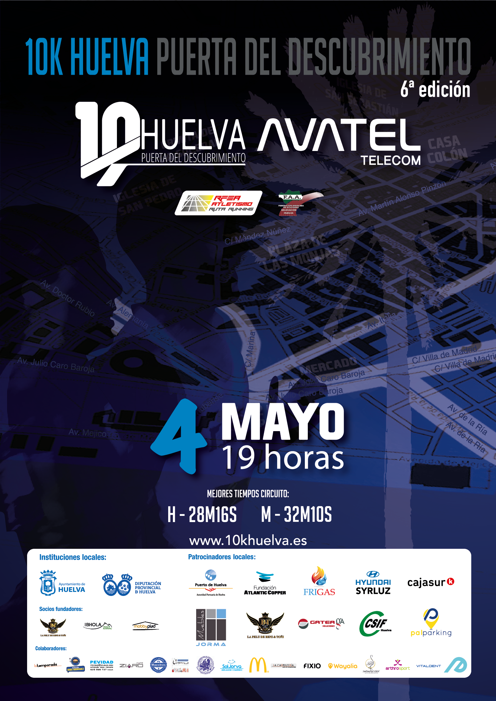 Cartel 10K Huelva 2024